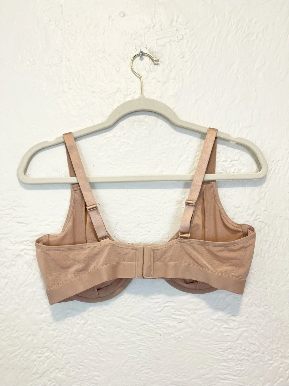 Negative Sieve Demi Bra 40C Buff Mesh Nude